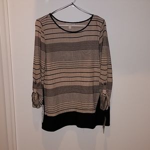 NWT! Stylish striped blouse.